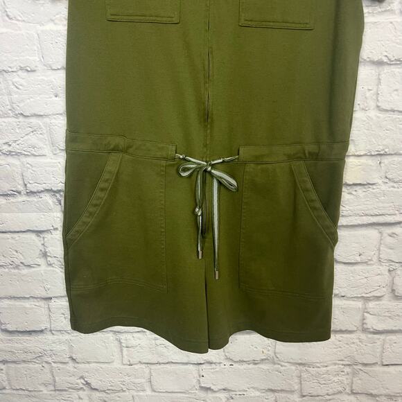 CAbi Squad Romper Olive Green Shorts Jumpsuit - Picture 7 of 9